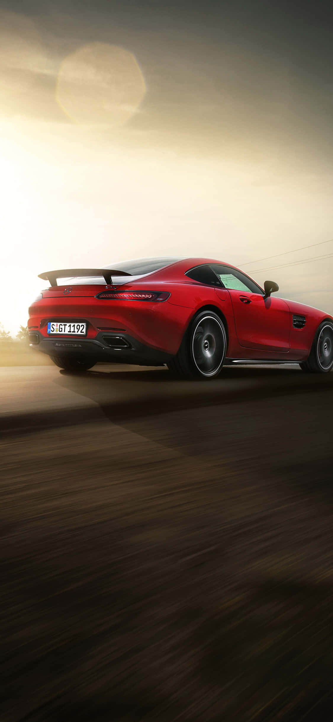 iPhone X Amg Gt-r Φόντο Κόκκινος Κορμός AMG GT Ταπετσαρία
