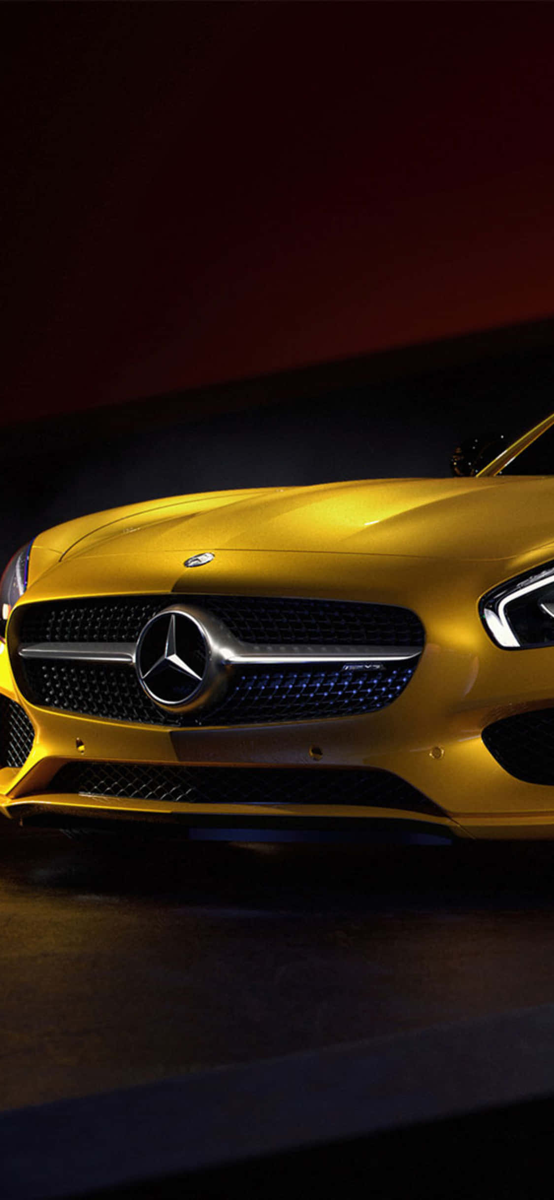 iPhone X Amg Gt-r Φόντο Μουσταρδί AMG GT Ταπετσαρία