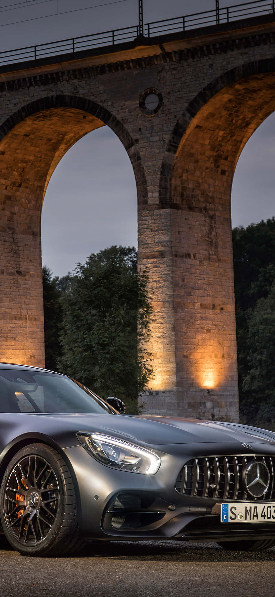 Φόντο iPhone X AMG GT-R Ασημί AMG GT Ταπετσαρία