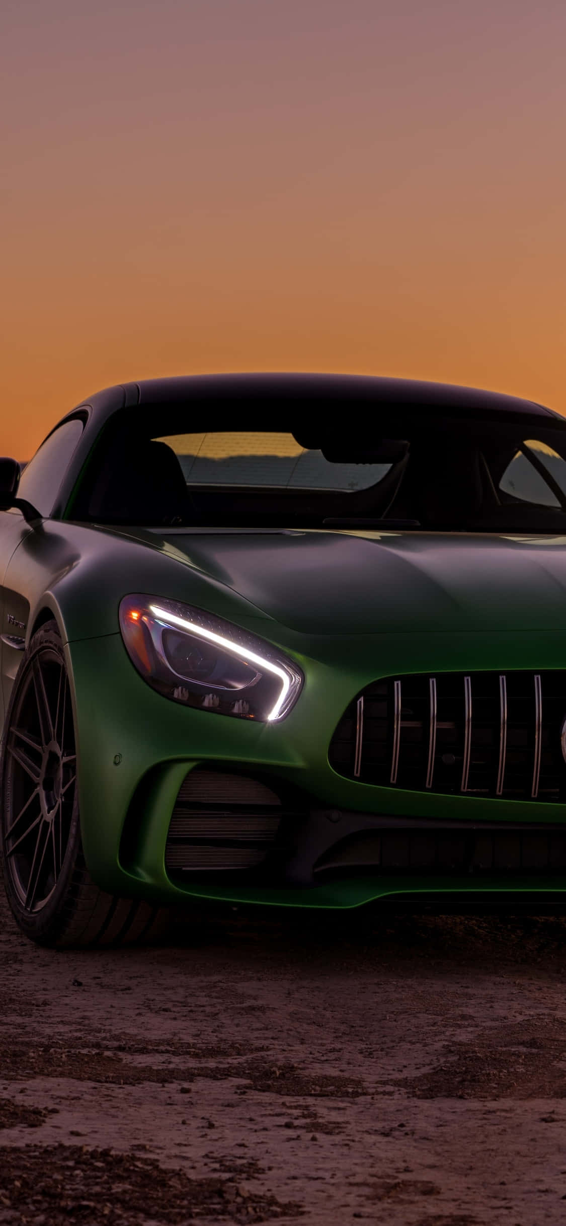 iPhone X Amg Gt-r Φόντο Πράσινο Mercedez AMG Ταπετσαρία