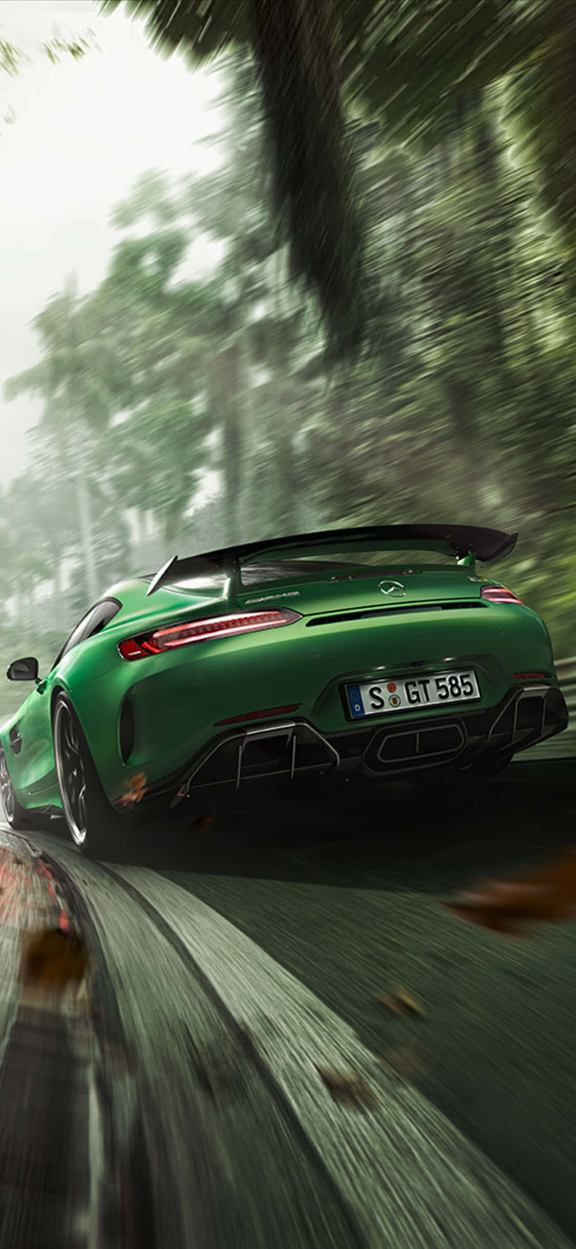 Δυναμική Αλληλεπίδραση - iPhone X και AMG GT-R Ταπετσαρία