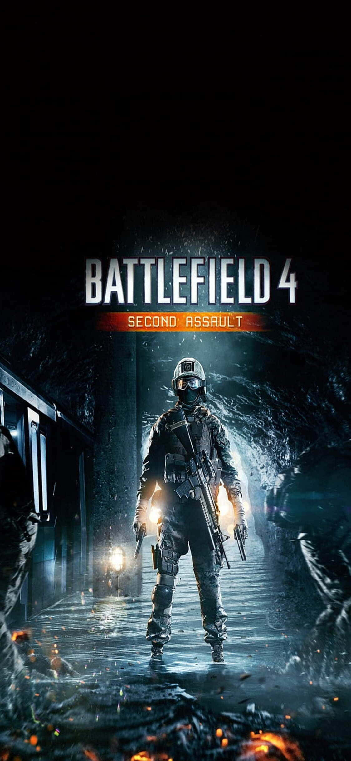 Έντονη δράση μάχης σε περιμένει με το iPhone X και το Battlefield 4 Ταπετσαρία