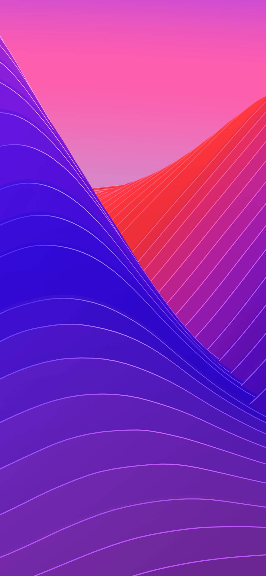 iPhone X Πρωτότυπα Αφηρημένα Κύματα Ταπετσαρία