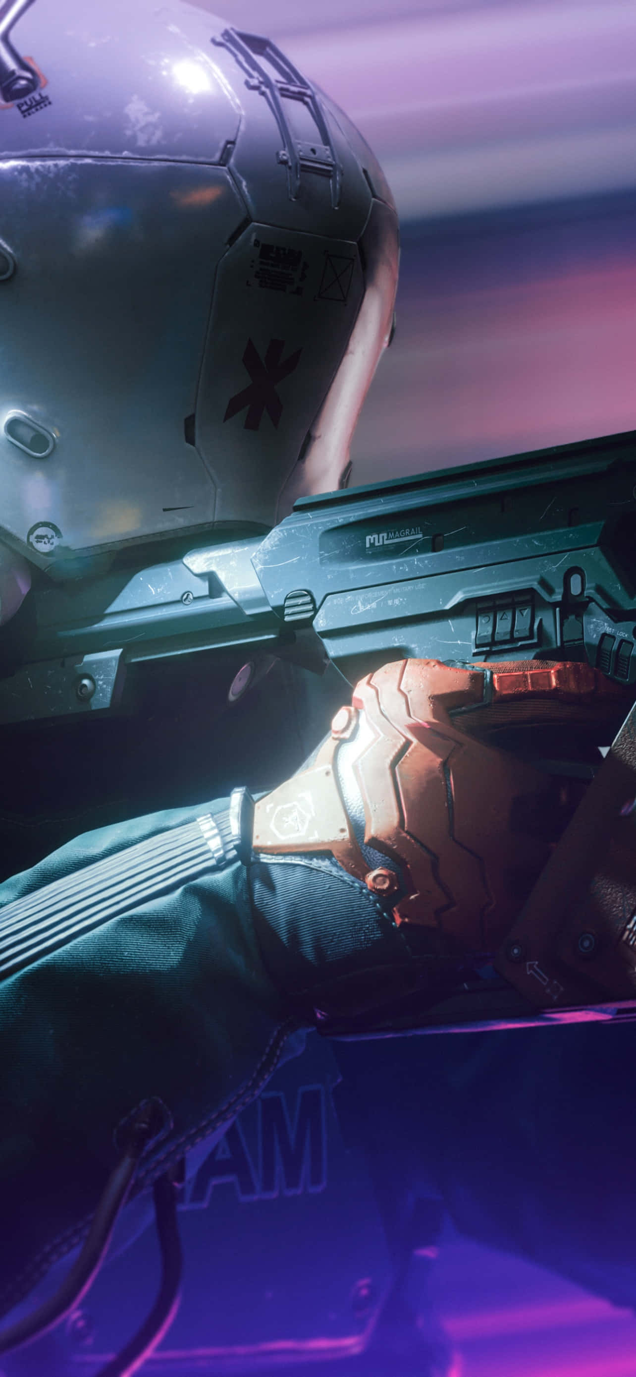 iPhone X Cyberpunk 2077 Φόντο Αστυνομία Ταπετσαρία
