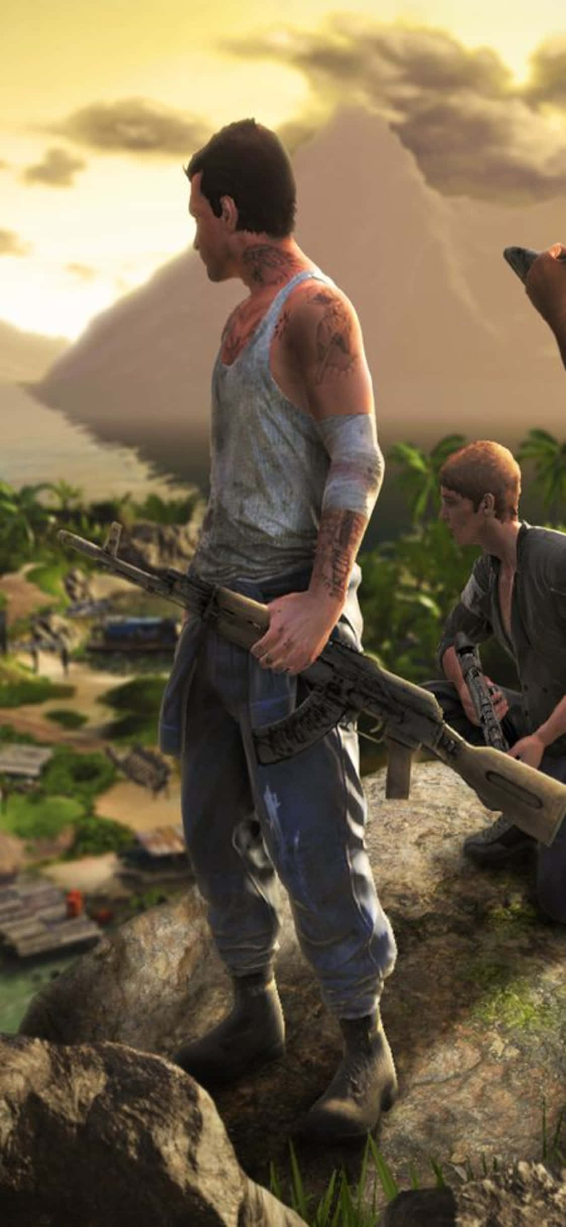 iPhone X Far Cry 3 Απεριποίητος Χαρακτήρας Φόντο Ταπετσαρία