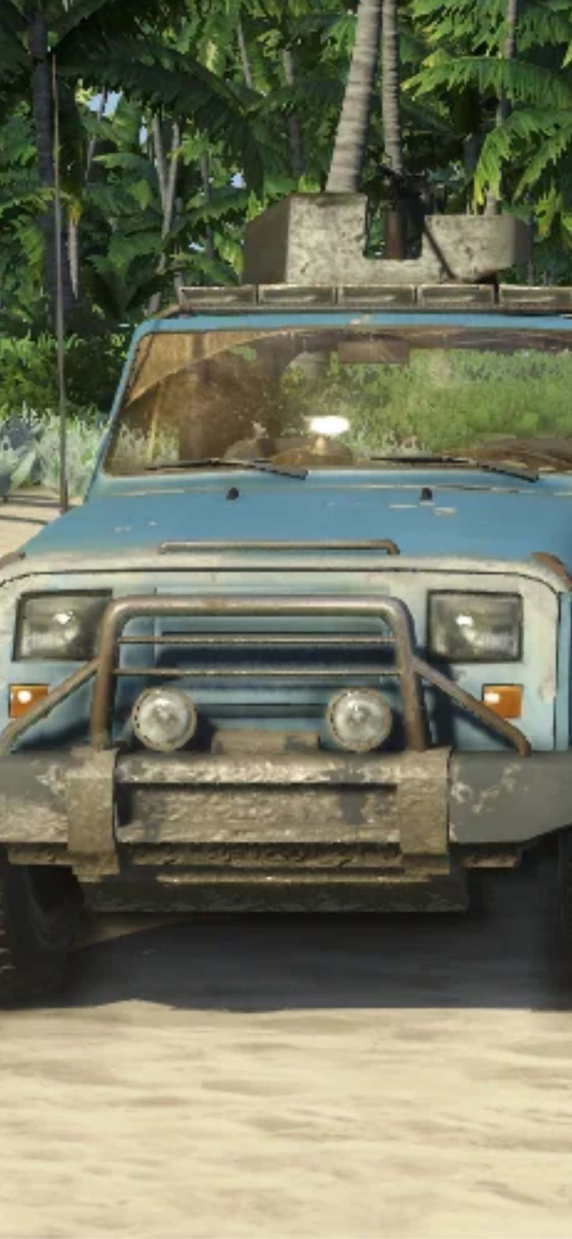 iPhone X Far Cry 3 Μπλε Τεχνικό Φορτηγό Φόντο Ταπετσαρία