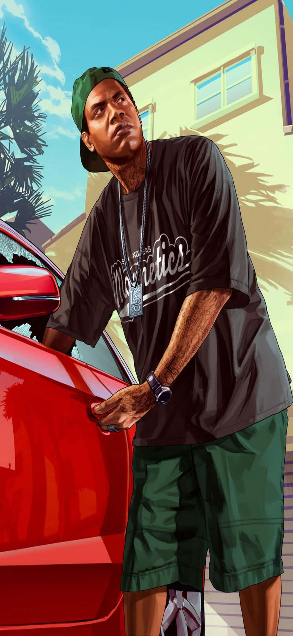 iPhone X Grand Theft Auto V Φόντο & Lamar Davis Ταπετσαρία