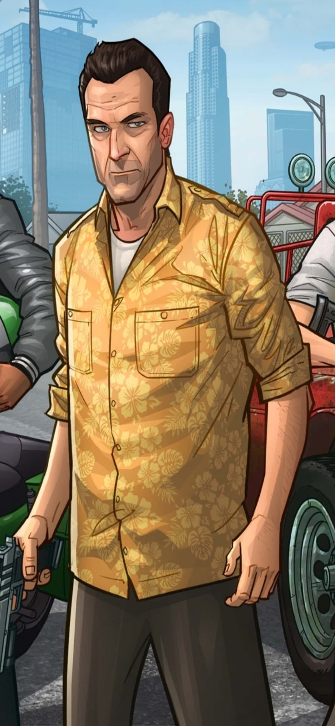 iPhone X Grand Theft Auto V Φόντο Michael In Polo Ταπετσαρία