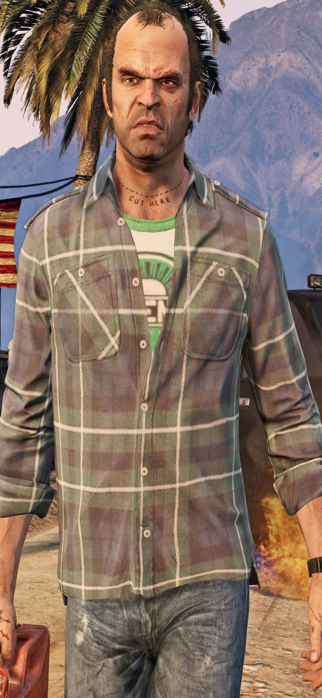 iPhone X Grand Theft Auto V Φόντο Trevor Με Πόλο Ταπετσαρία