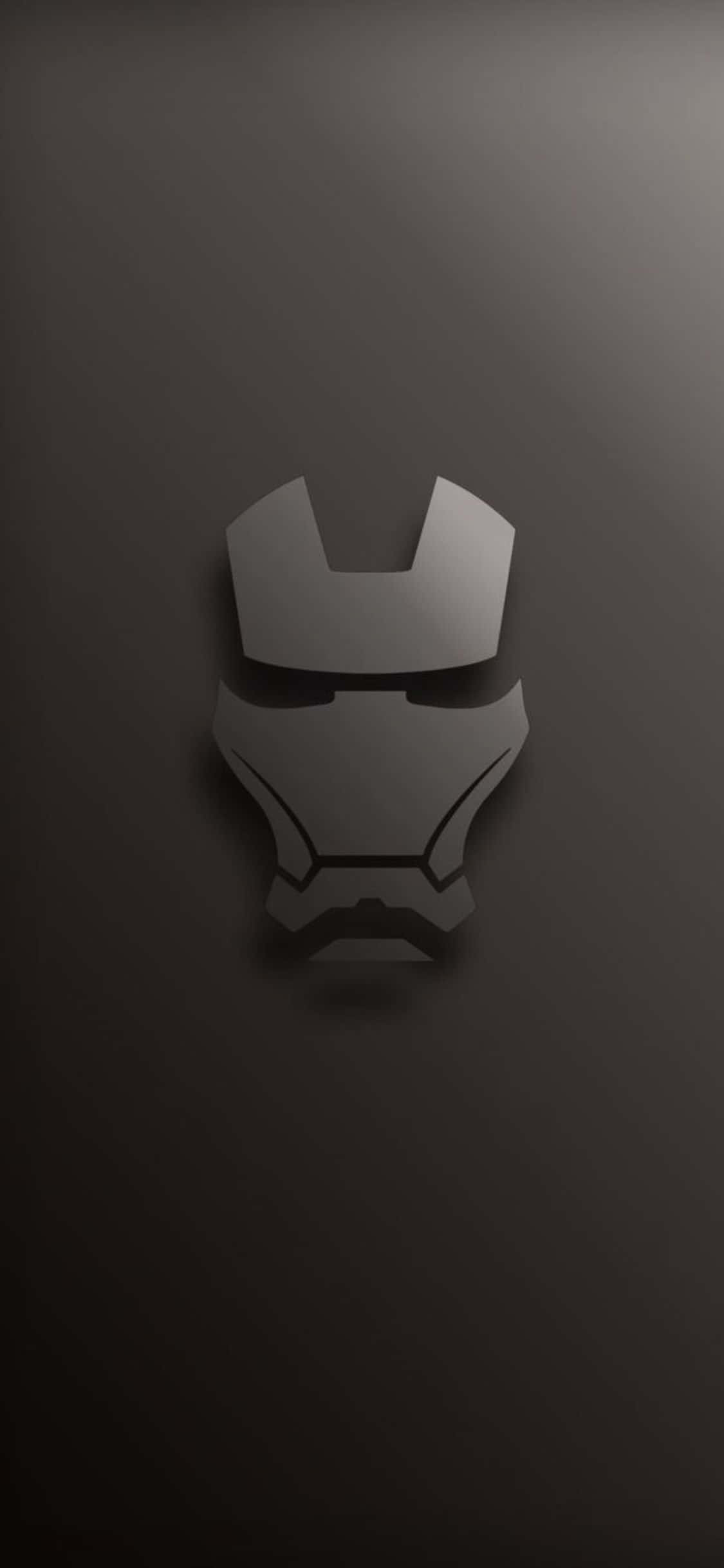iPhone X Iron Man Φόντο Γκρι Υφή Σκυροδέματος Ταπετσαρία