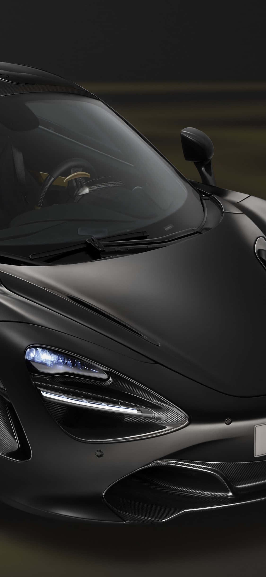 iPhone X McLaren 720s Μαύρο Φόντο Ταπετσαρία