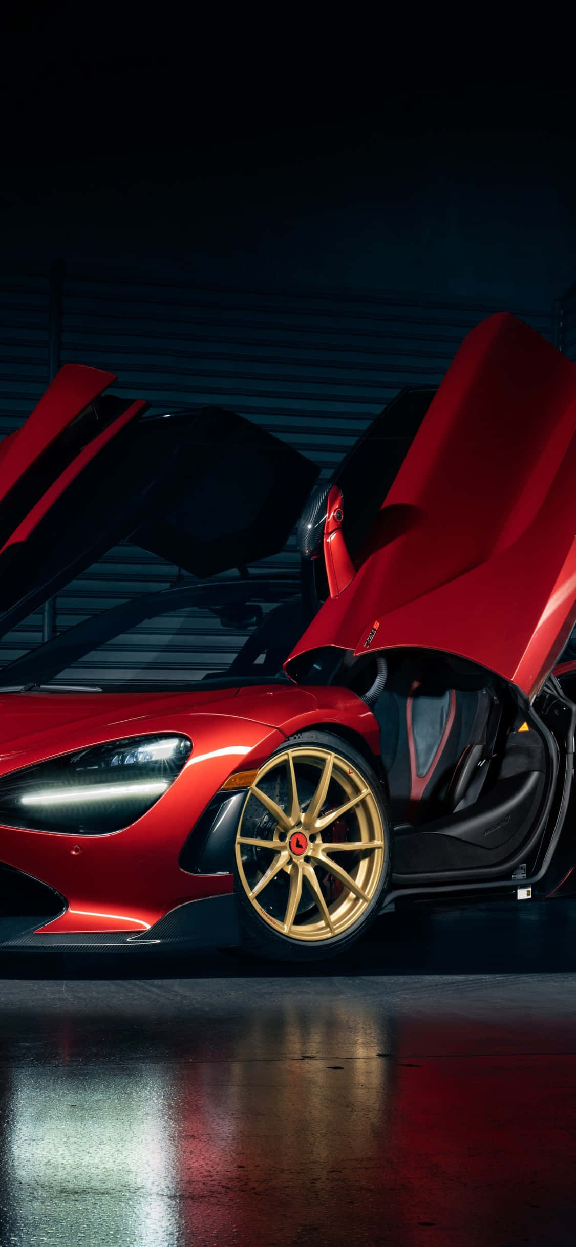 iPhone X Mclaren 720s Κόκκινη Πόρτα Φόντο Ταπετσαρία