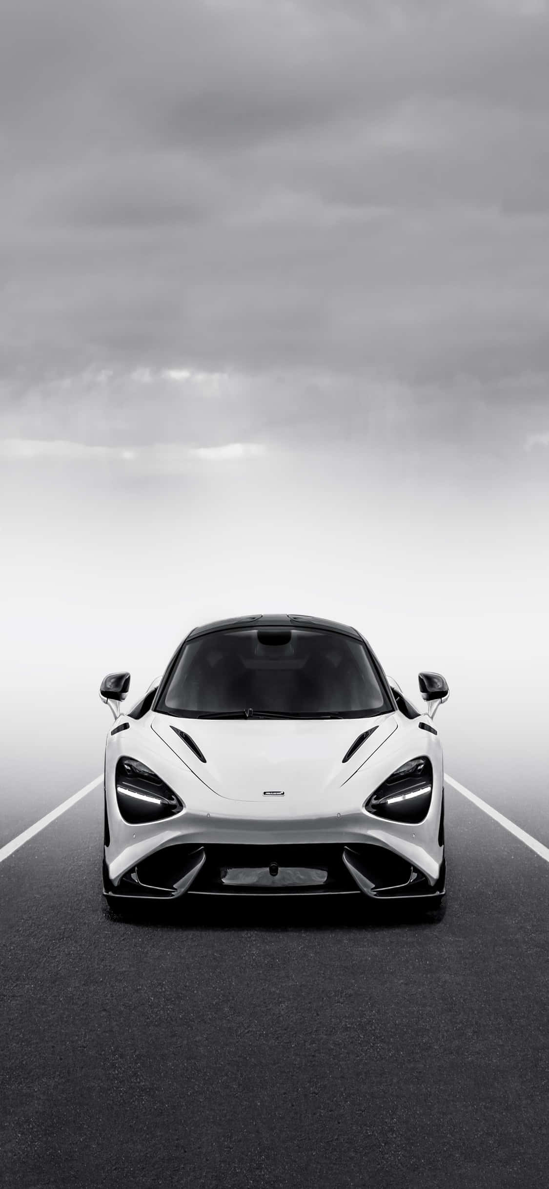 Φόντο iPhone X Mclaren 720s Λευκό Ταπετσαρία