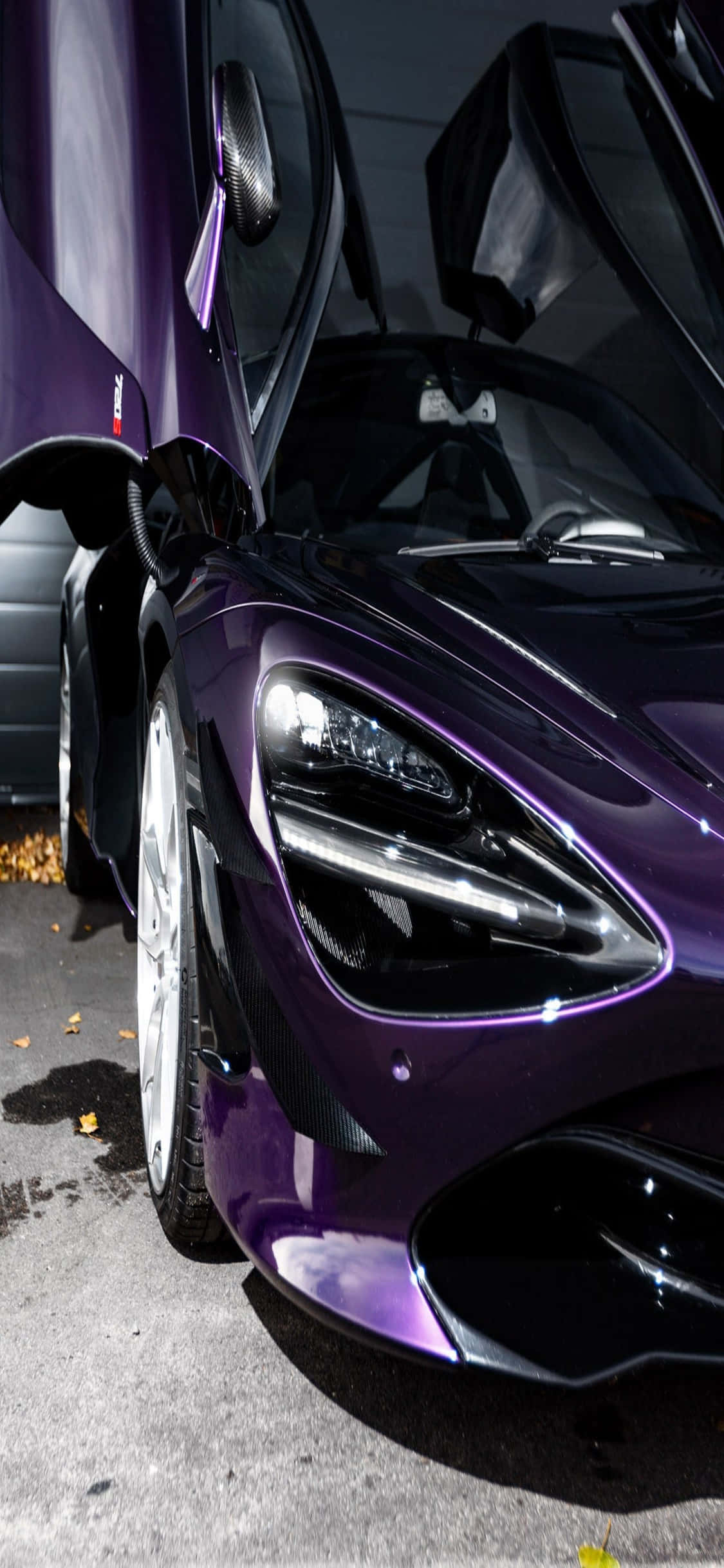 iPhone X McLaren 720s Μωβ Πόρτα Φόντο Ταπετσαρία