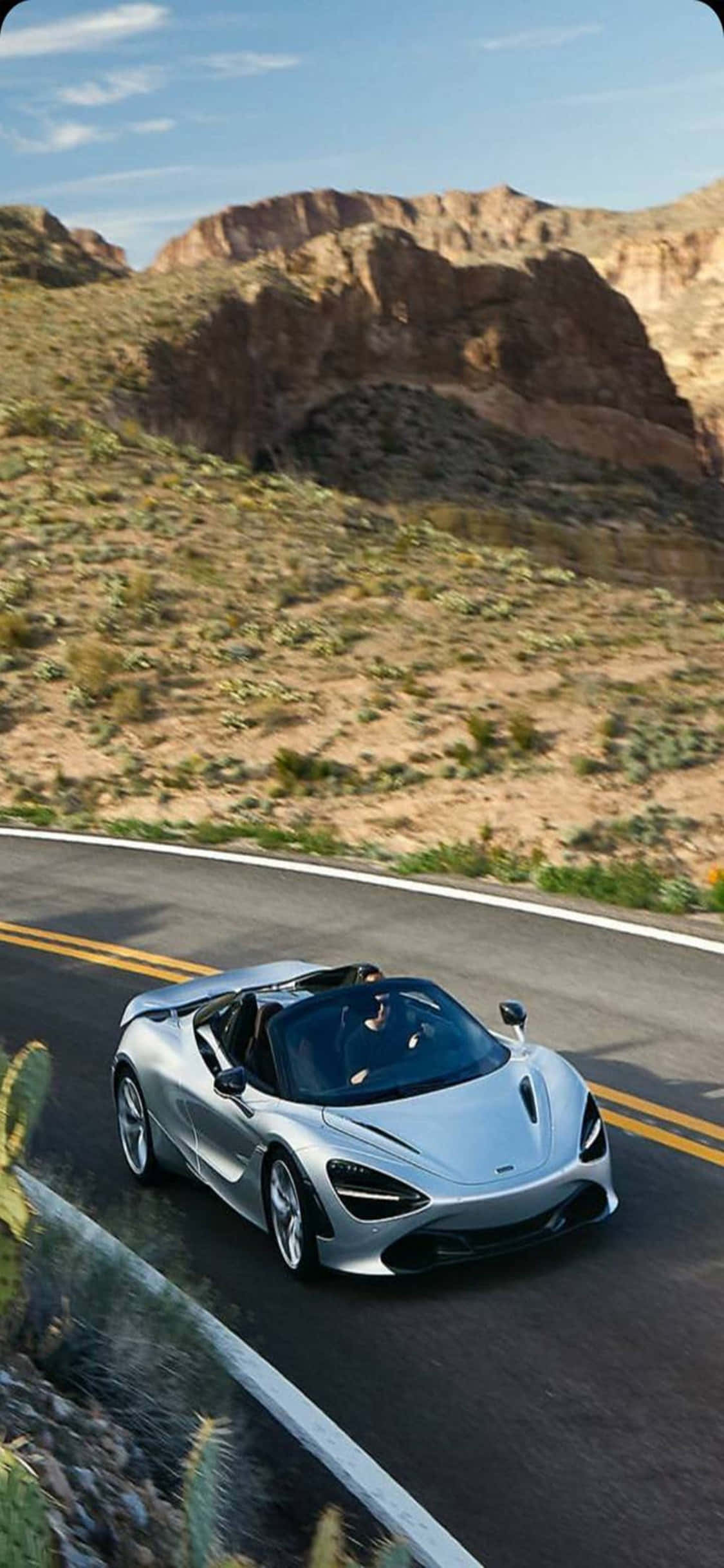 iPhone X McLaren 720s Spider Έρημος Φόντο Ταπετσαρία