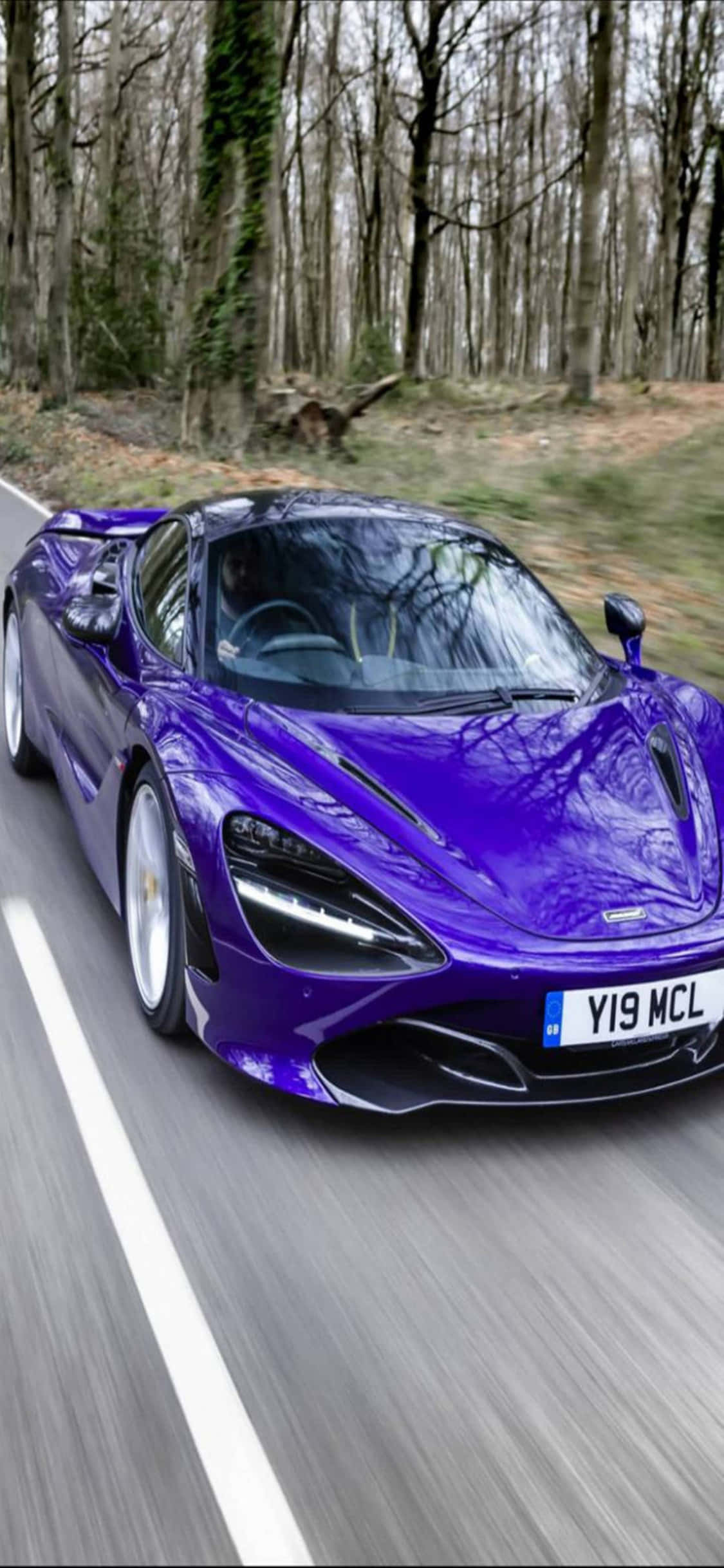 iPhone X McLaren 720s Λαντάνα Μωβ Φόντο Ταπετσαρία