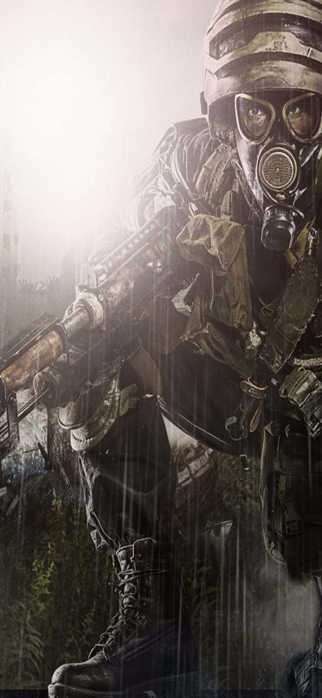 Κυνήγι σε βροχερή μέρα iPhone X Metro Last Light Φόντο Ταπετσαρία