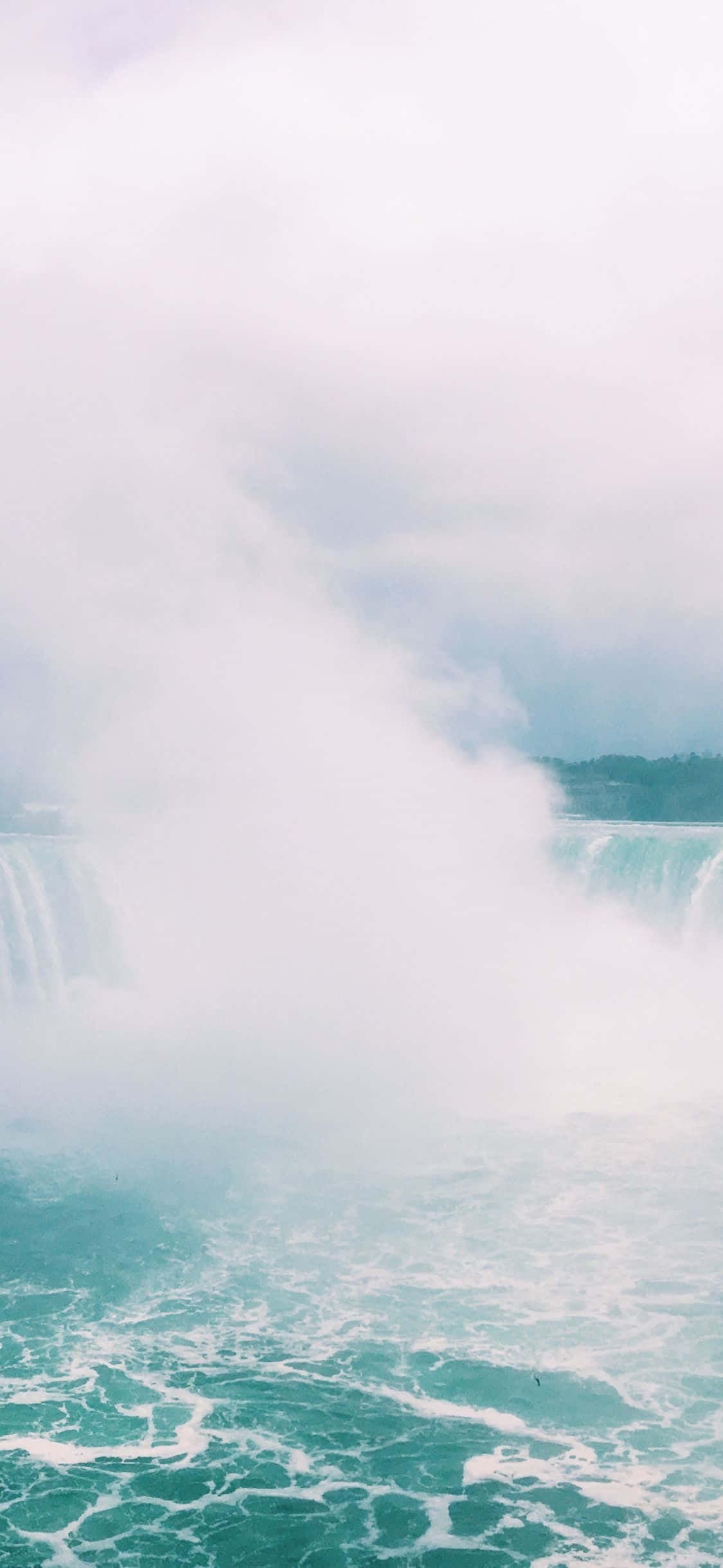 iPhone X Niagara Falls Ομίχλη Φόντο Ταπετσαρία