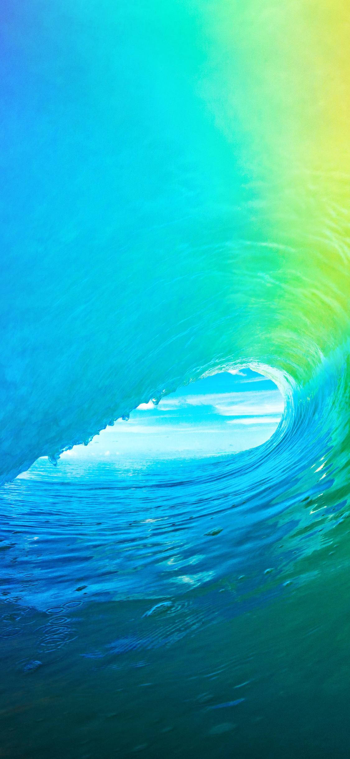 iPhone X Original Ocean Blue Waves Ταπετσαρία