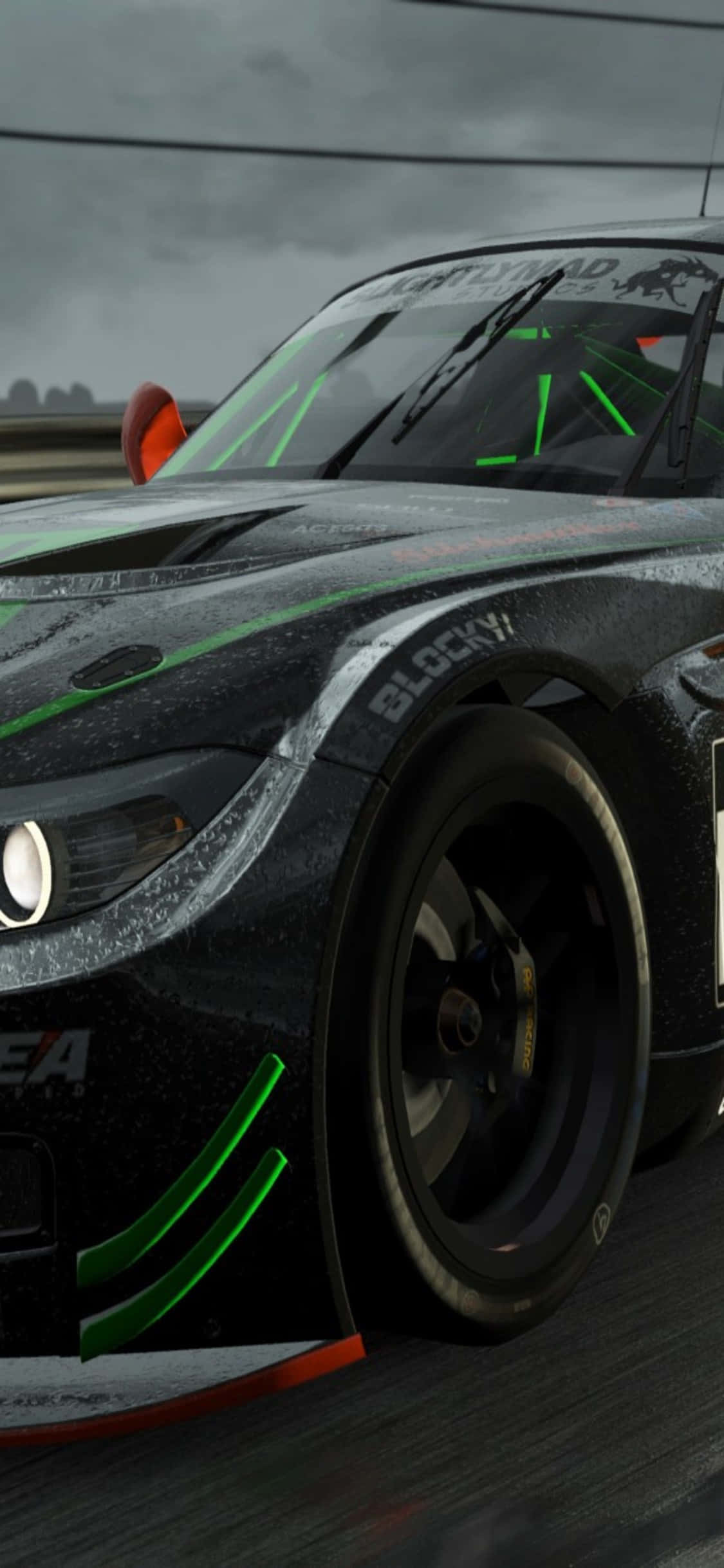 Φόντο iPhone X Project Cars Glossy Black BMW Z4 GT3 (E89) Ταπετσαρία