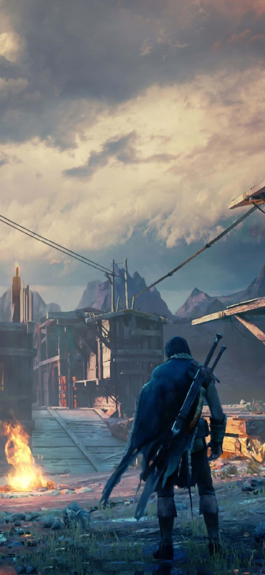 iPhone X Shadow Of Mordor Background Talion Ταπετσαρία