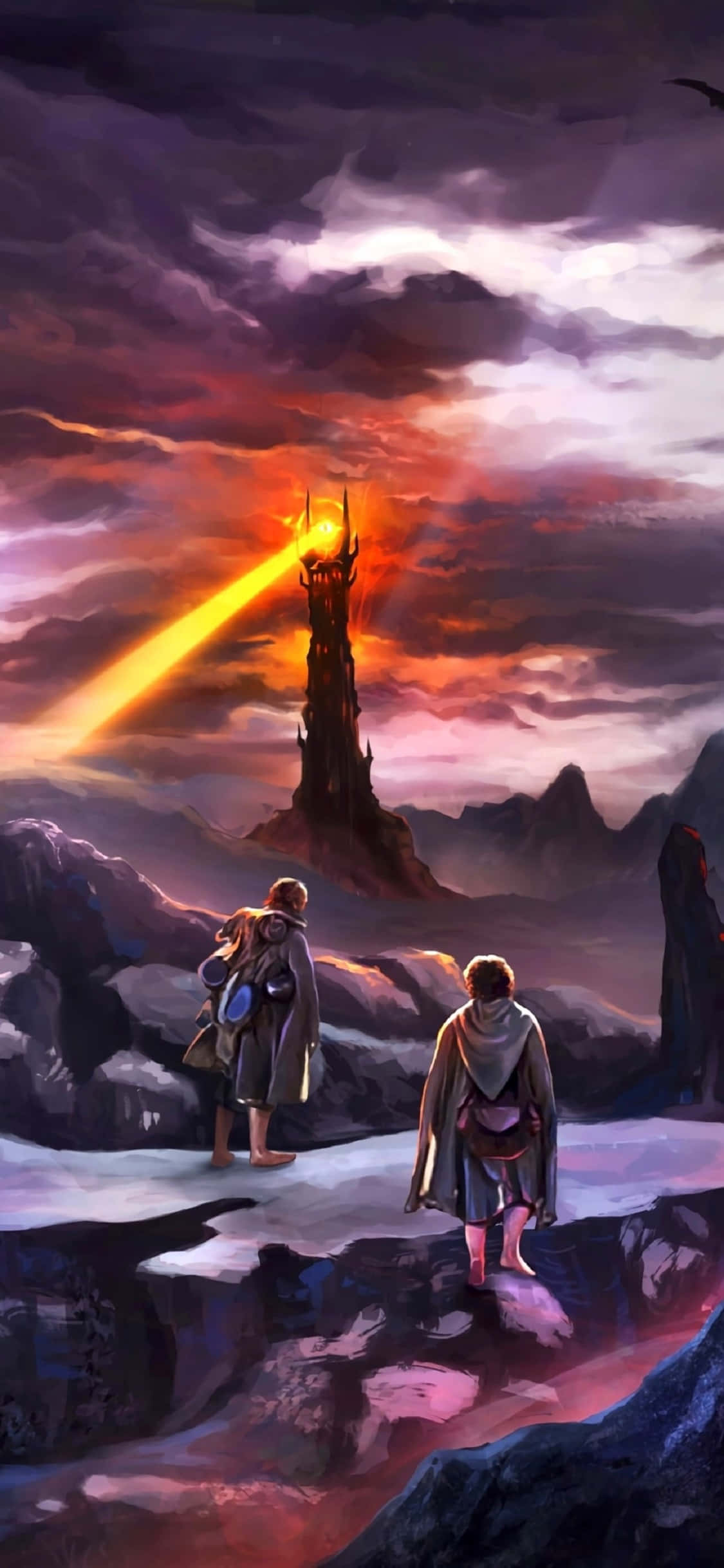 iPhone X Shadow Of Mordor Φόντο Barad-dûr Ταπετσαρία