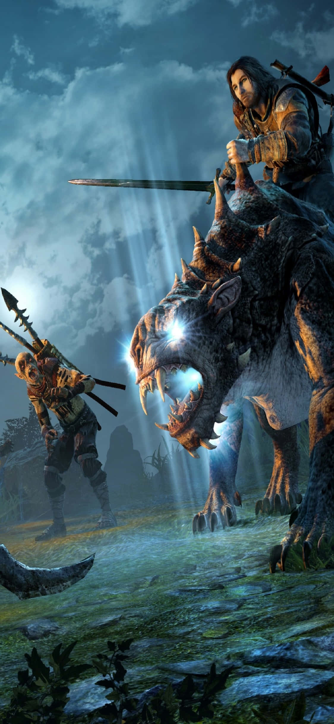 iPhone X Shadow Of Mordor Φόντο Talion Ταπετσαρία