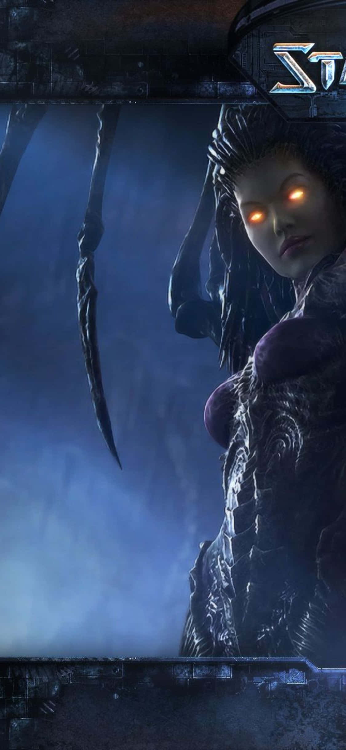 iPhone X Starcraft Ii Φόντο Κίτρινα Μάτια Ταπετσαρία