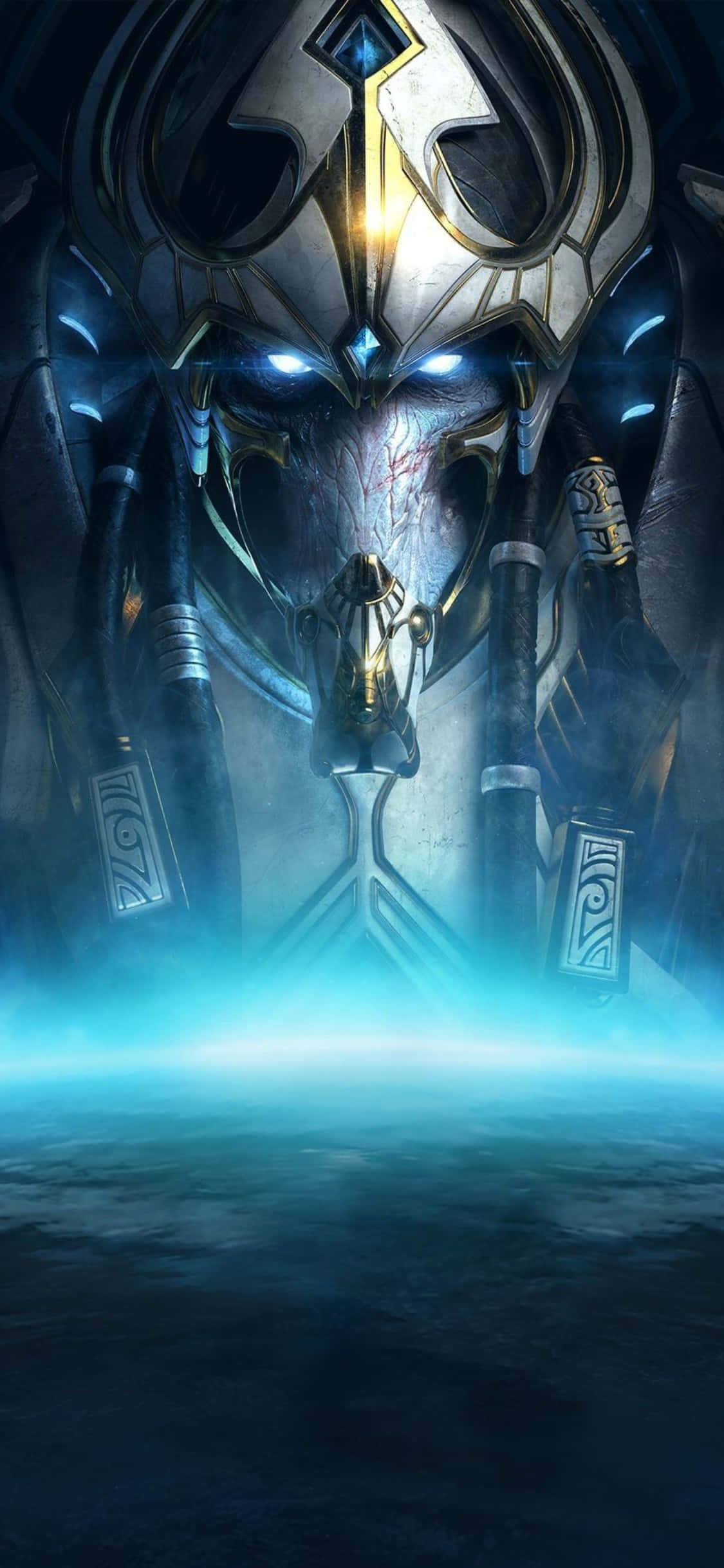 iPhone X Starcraft Ii Φόντο Μπλε Artanis Ταπετσαρία