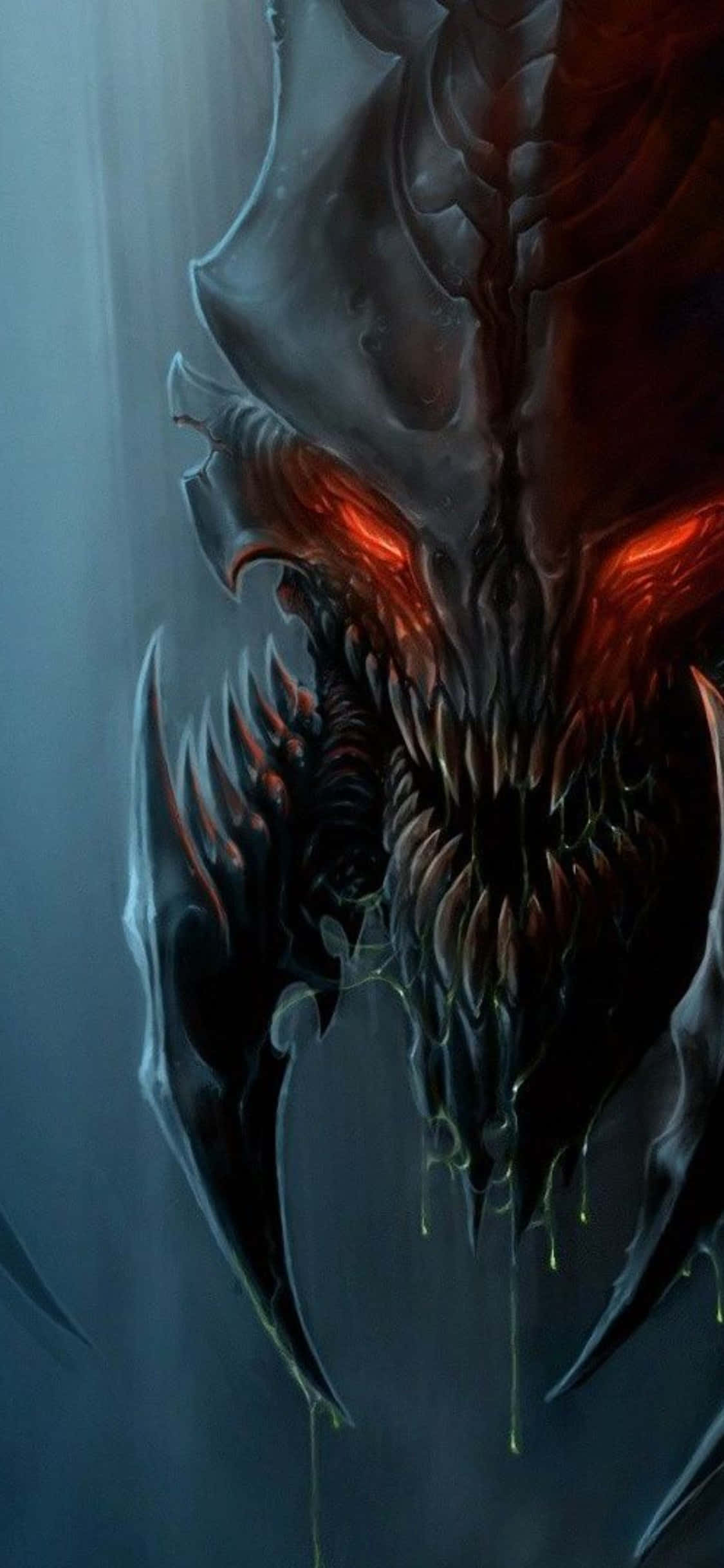 iPhone X Starcraft Ii Φόντο Κόκκινα Μάτια Ταπετσαρία