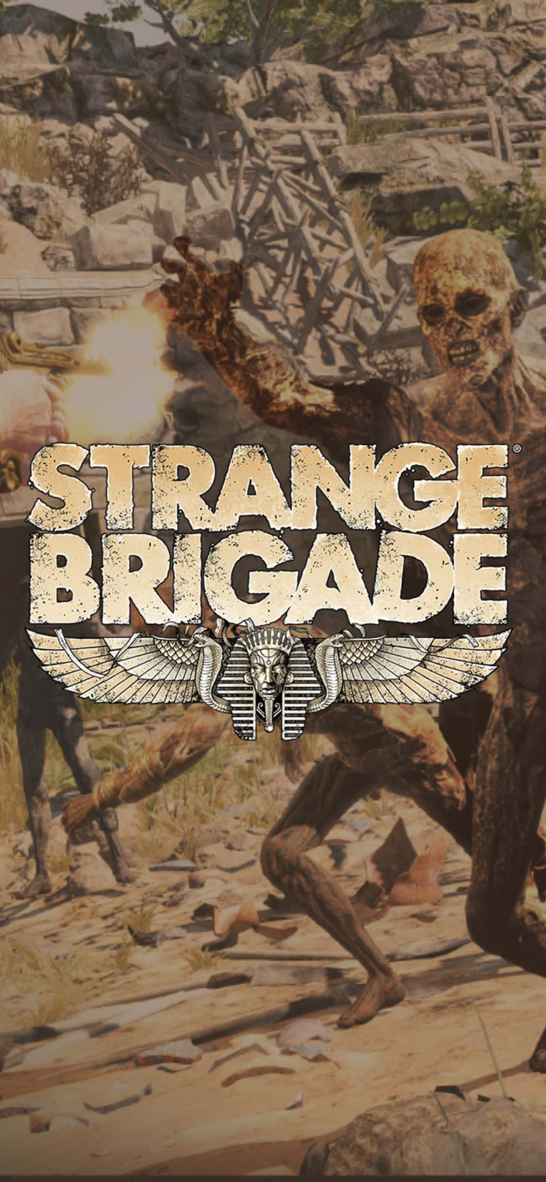 Σκελετοί Ζόμπι που Τρέχουν - Φόντο iPhone X Strange Brigade Ταπετσαρία
