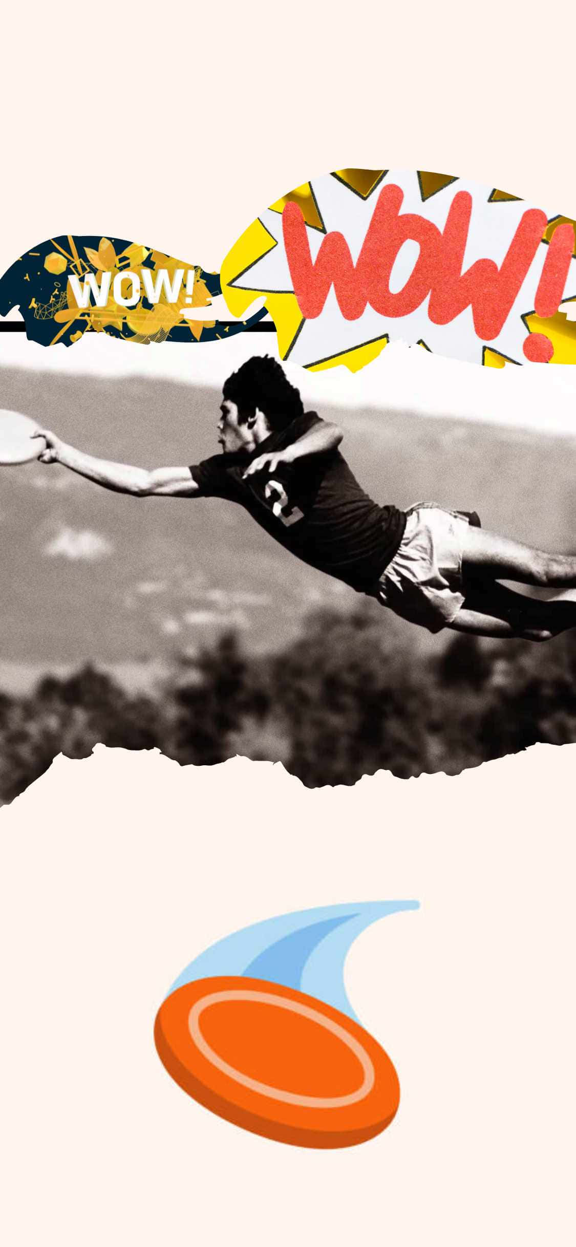 Φόντο iPhone X Ultimate Frisbee με γραφικά σχέδια Ταπετσαρία