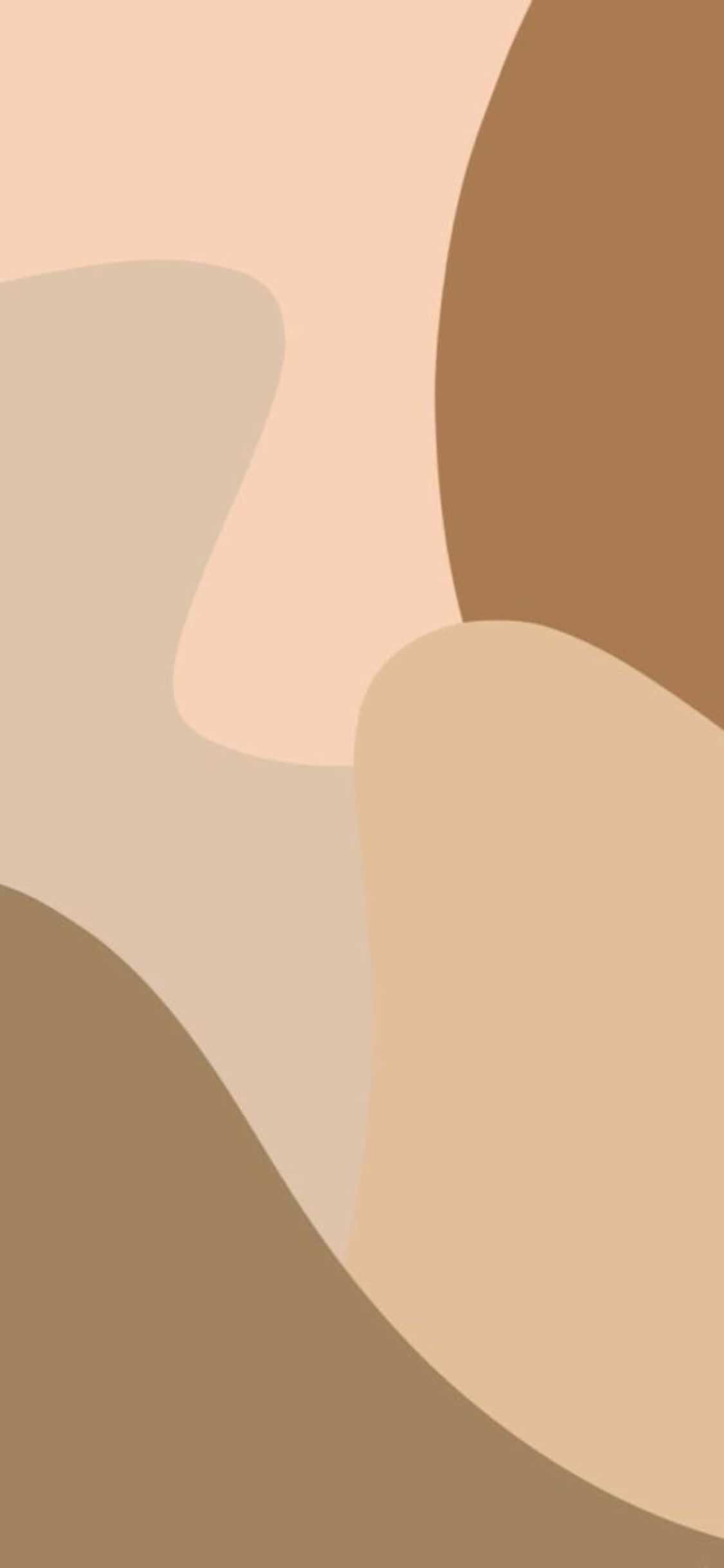Αισθητικό Μινιμαλιστικό Φόντο iPhone X σε Μπεζ και Καφέ Ταπετσαρία