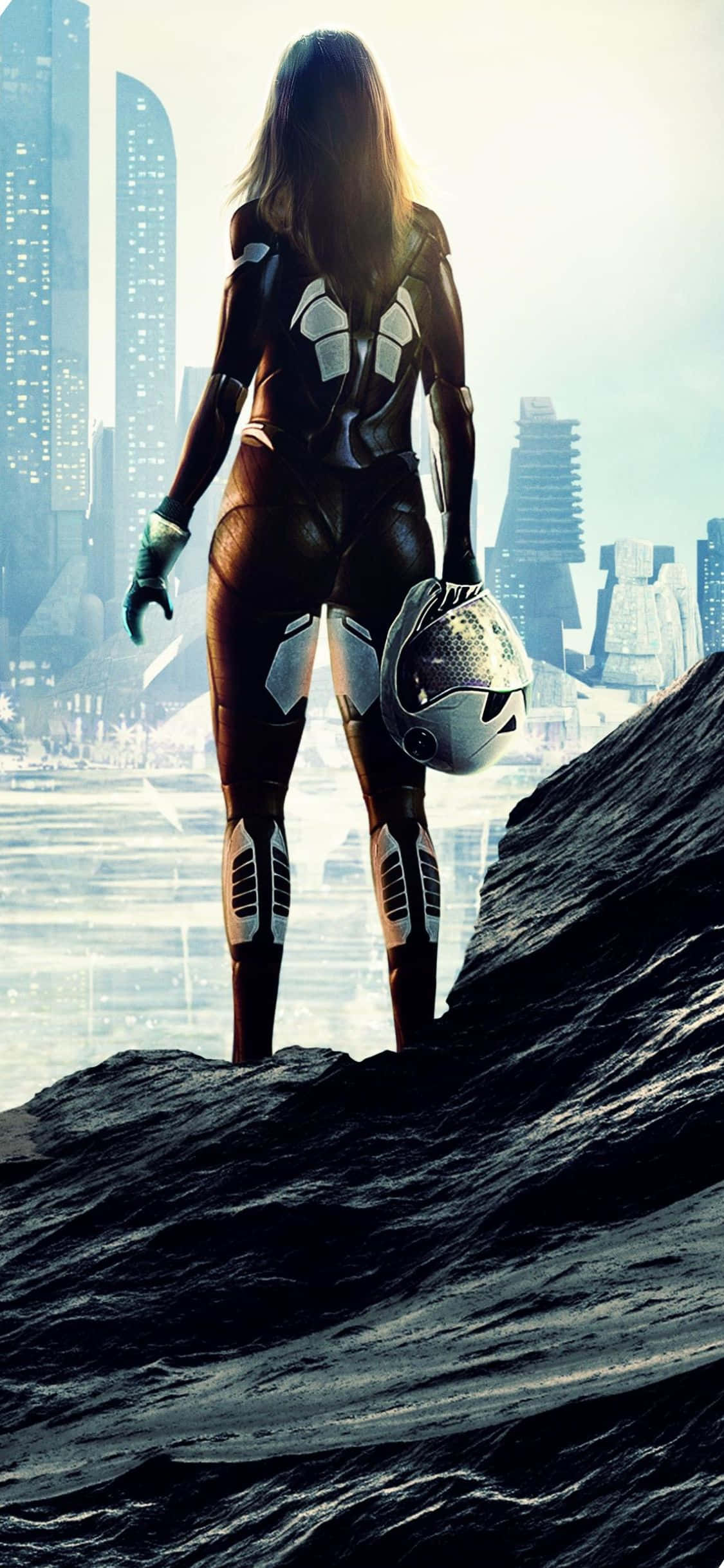 iPhone XS Civilization Beyond Earth Γυναίκα Αστροναύτης Φόντο Ταπετσαρία