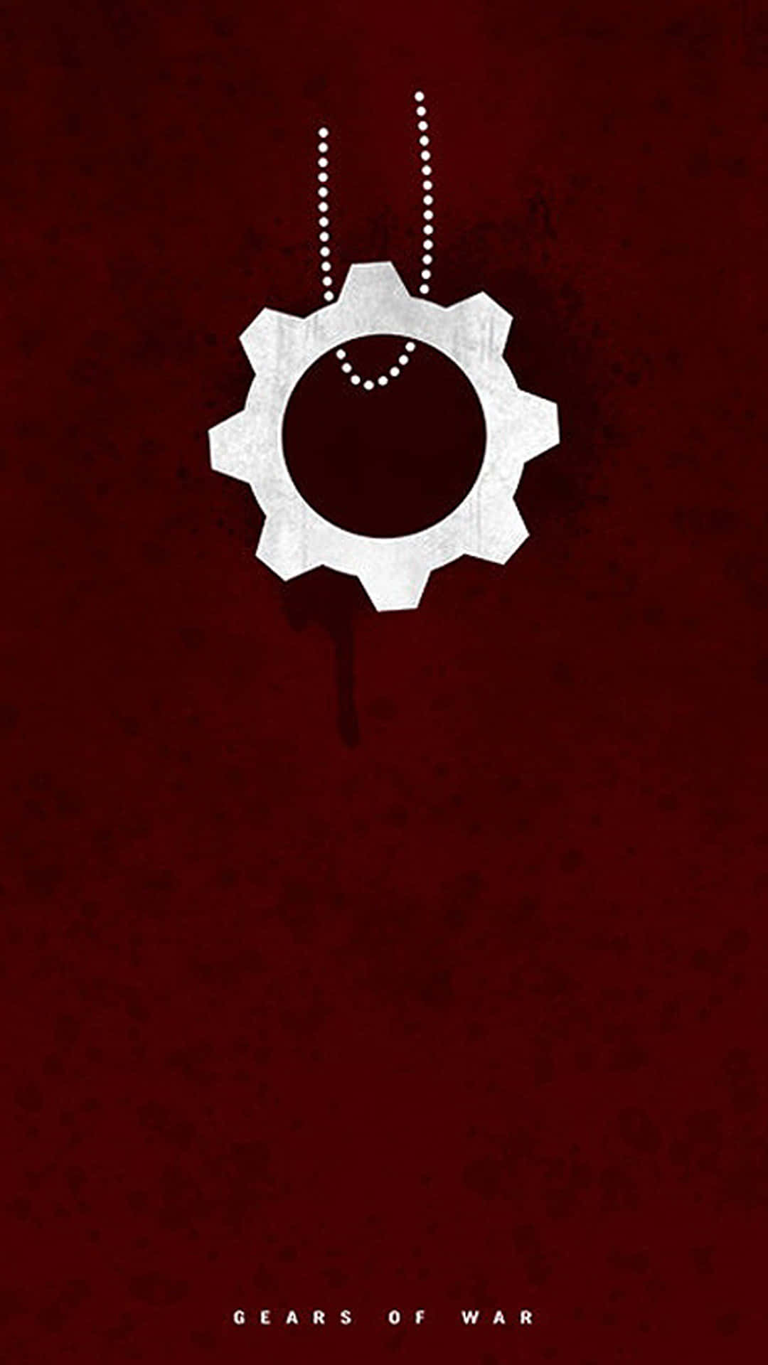 Μενταγιόν με γρανάζι σε αλυσίδα iPhone XS Gears Of War 5 Φόντο Ταπετσαρία