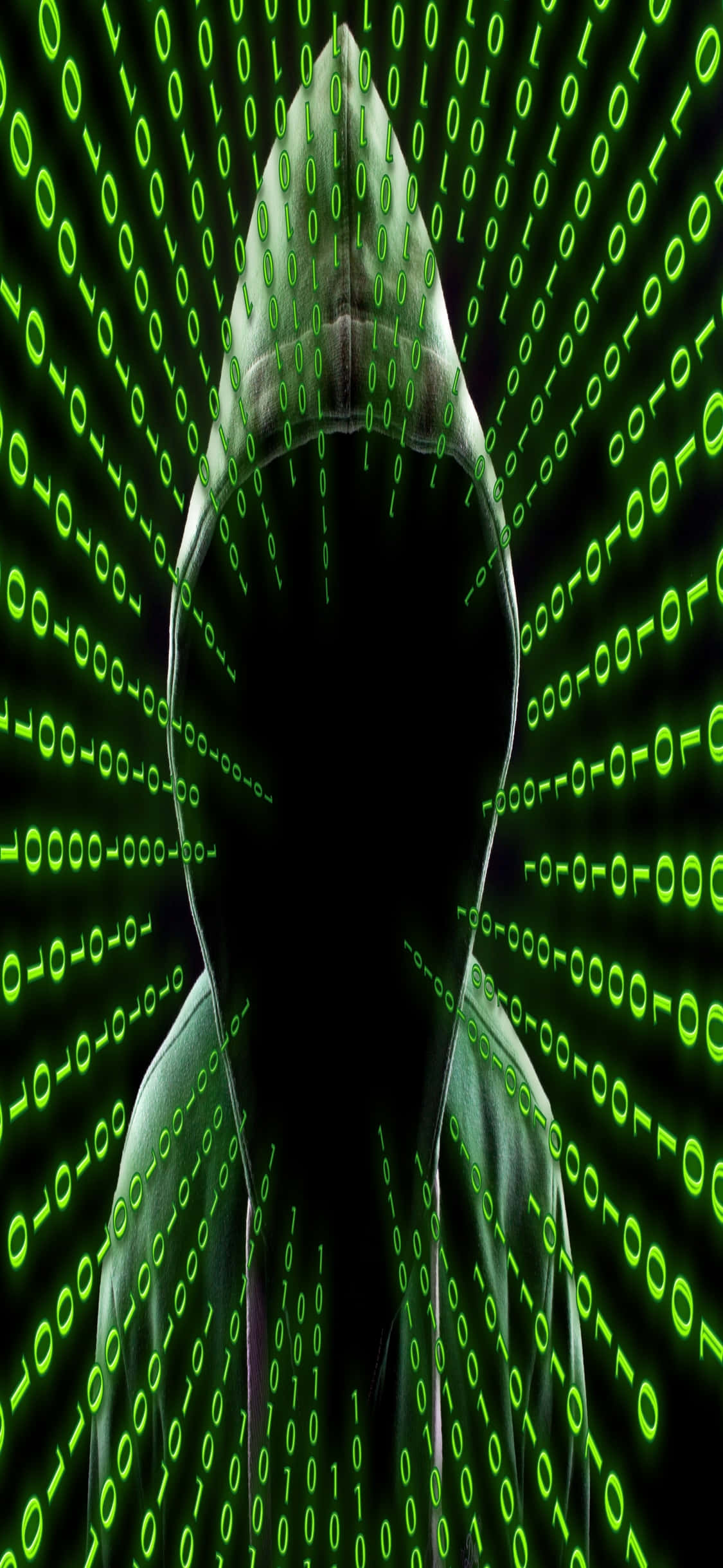 Φόντο Προγραμματισμού iPhone Xs Hacker Hood Ταπετσαρία