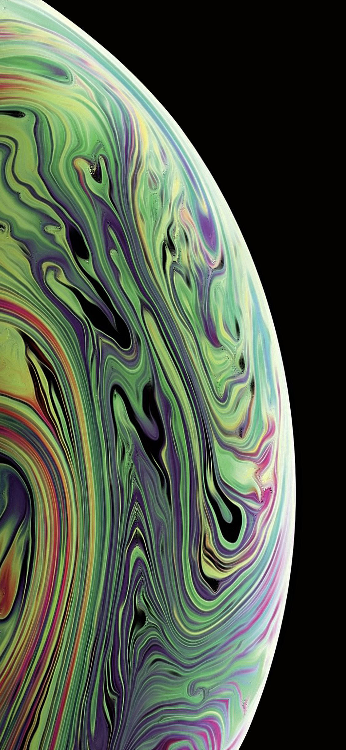 Βαριά Κιτρινοπράσινη iPhone Xs Ταπετσαρία