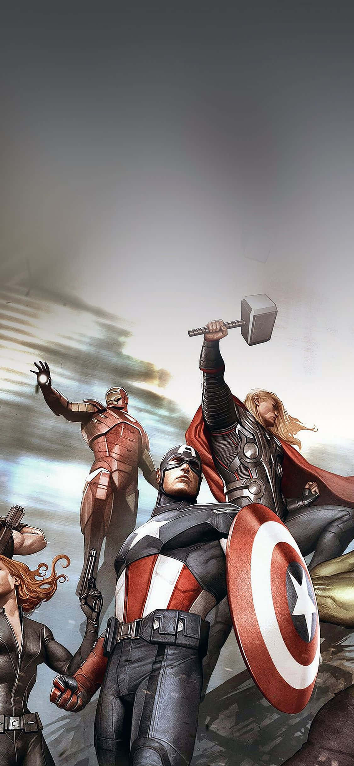 Συγκεντρώστε τους ήρωες της Γης με το νέο iPhone Xs Marvel's Avengers. Ταπετσαρία