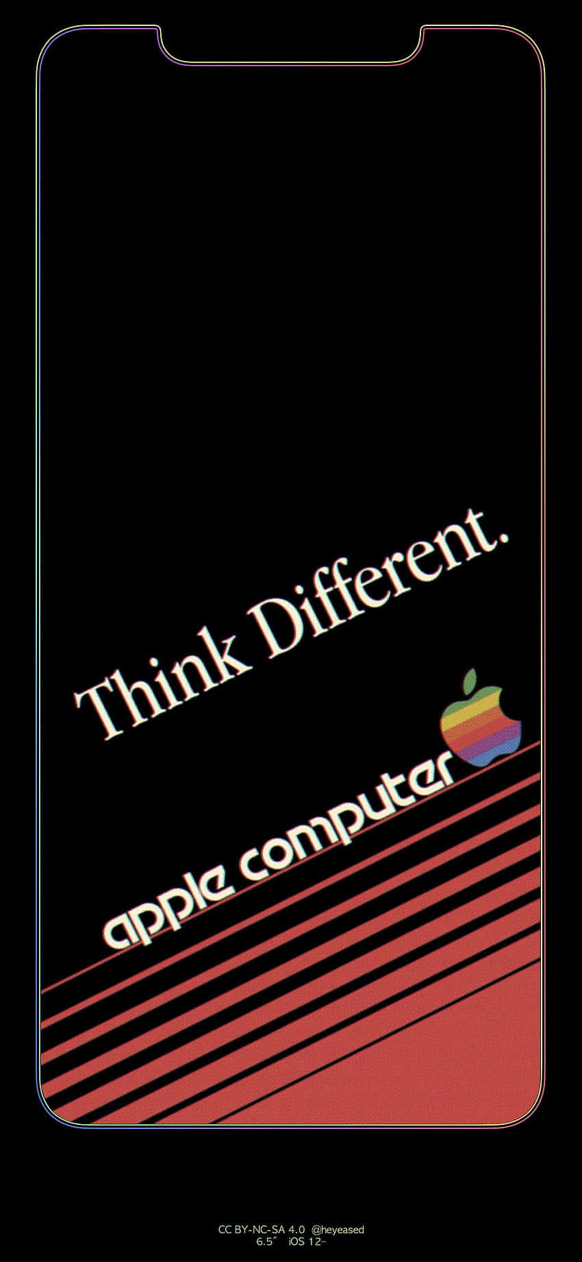Φόντο iPhone Xs Max Apple Think Different Ταπετσαρία