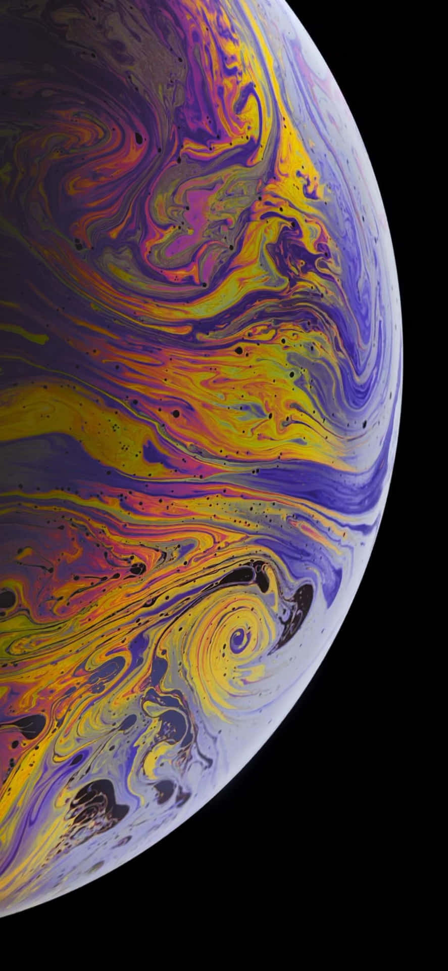 Φόντο iPhone Xs Max Apple Πλευρά Πλανήτη Χρώματα Ταπετσαρία