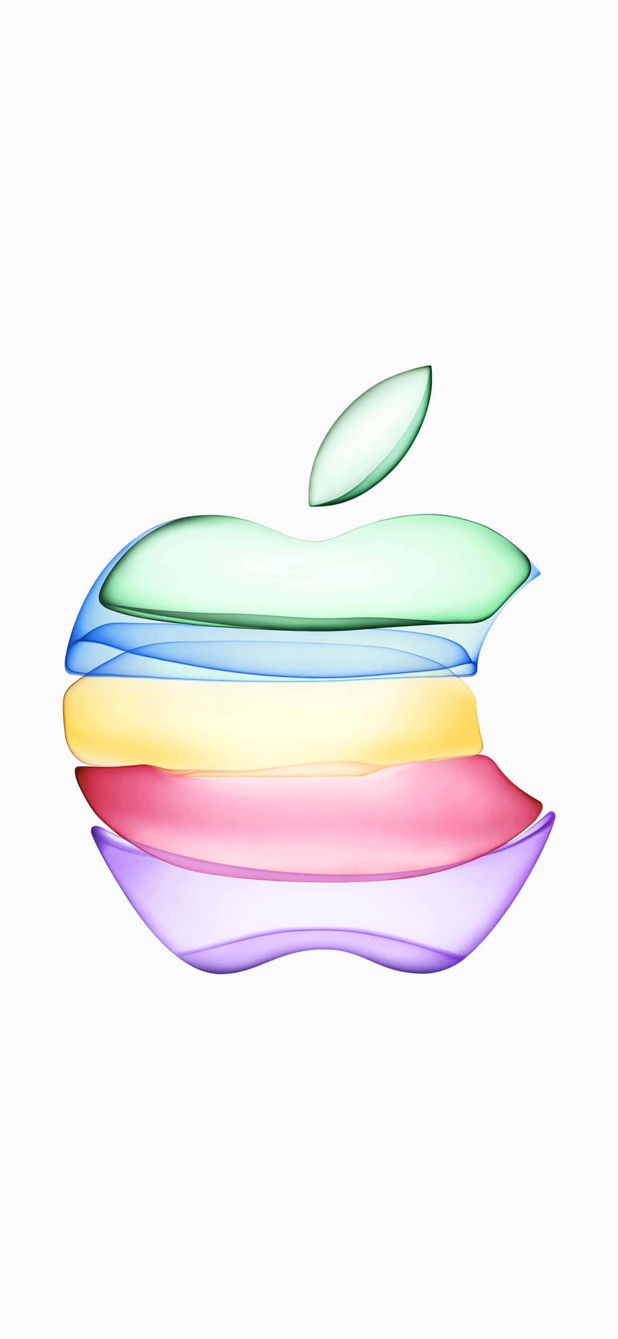 iPhone Xs Max Apple Φόντο Πολύχρωμο Λογότυπο Apple Ταπετσαρία