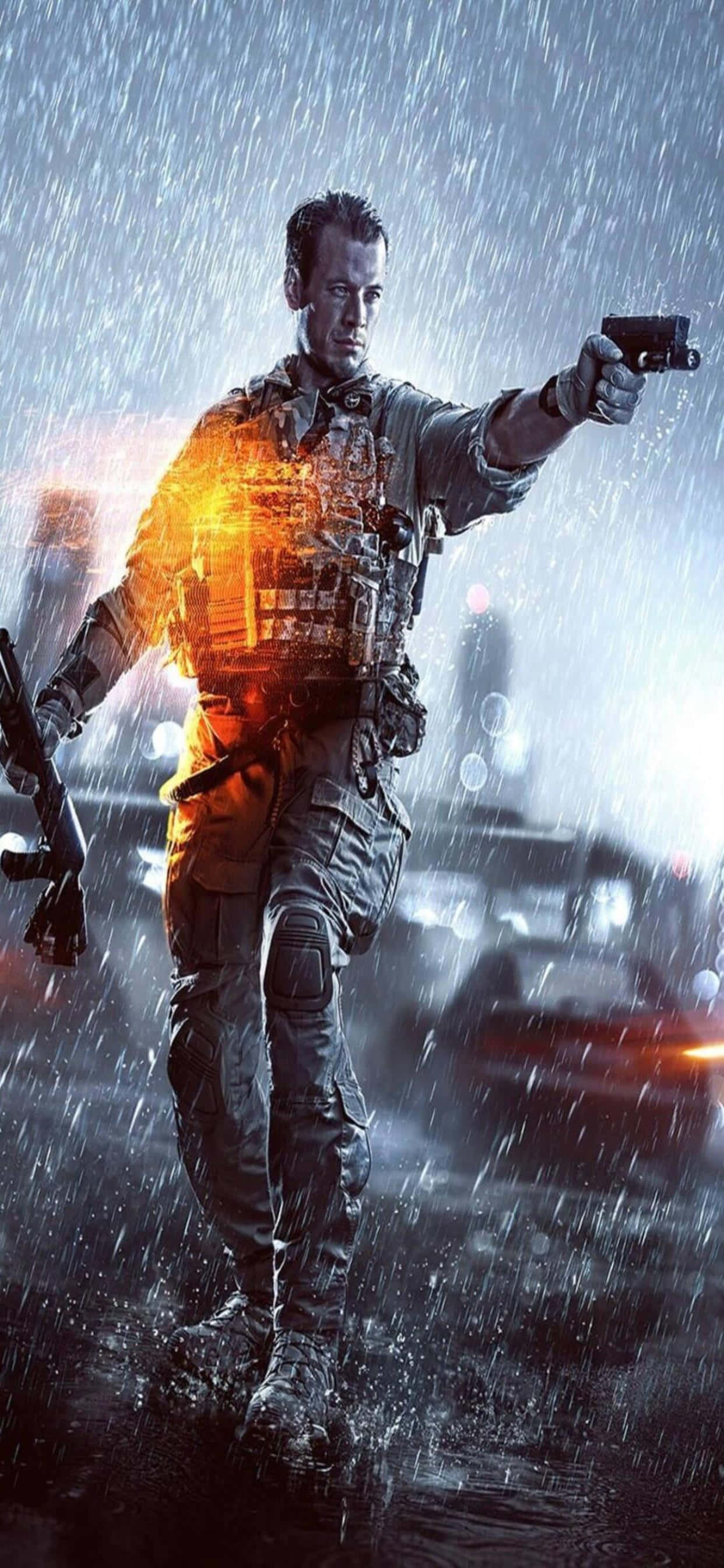 Ξεκλειδώστε τη νίκη με την εμπειρία iPhone Xs Max Battlefield 4 Ταπετσαρία