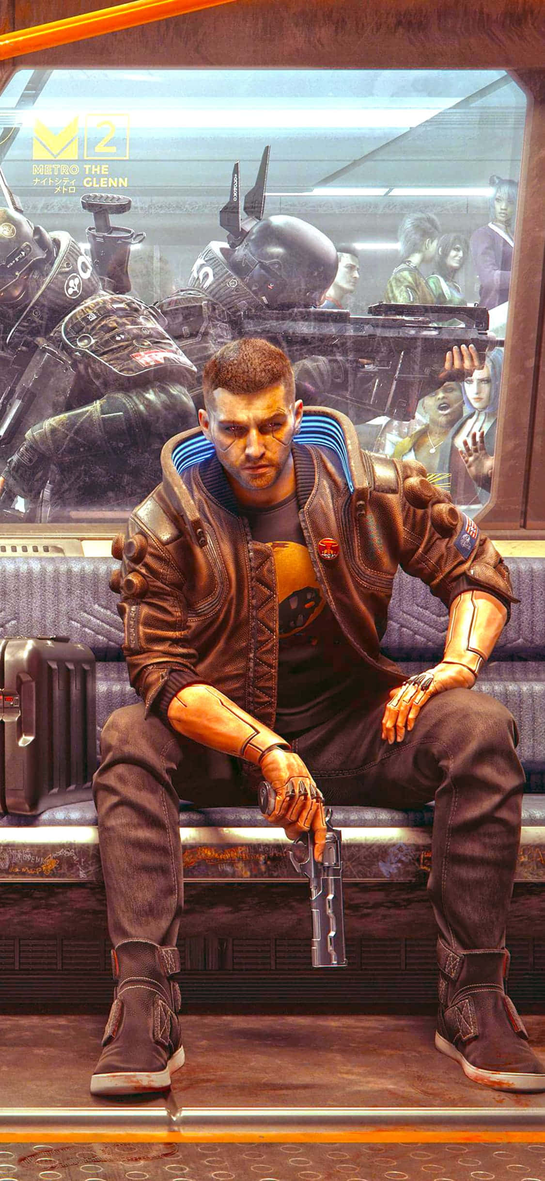 iPhone XS Max Cyberpunk 2077 Vincent Φόντο Ταπετσαρία