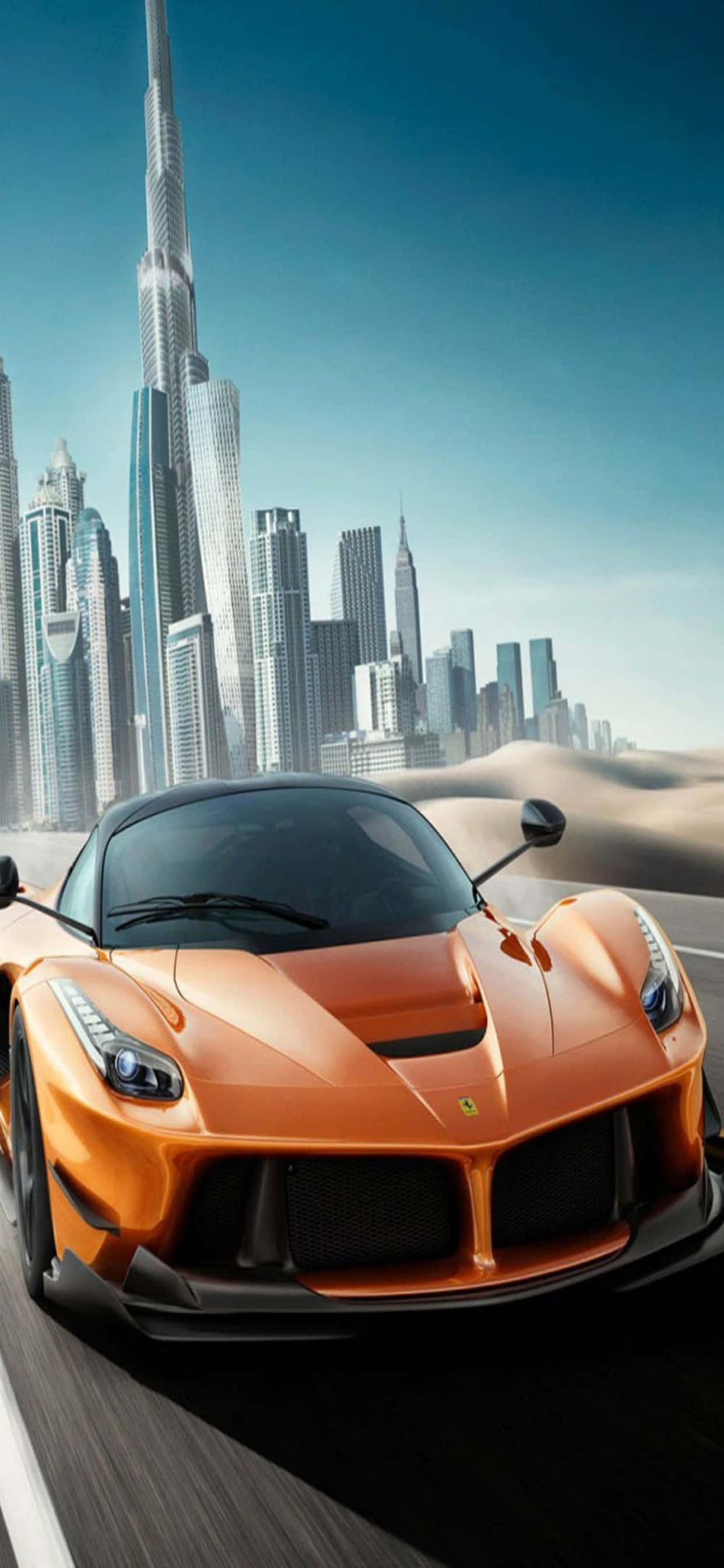 iPhone Xs Max Ferrari Background Orange LaFerrari Ταπετσαρία