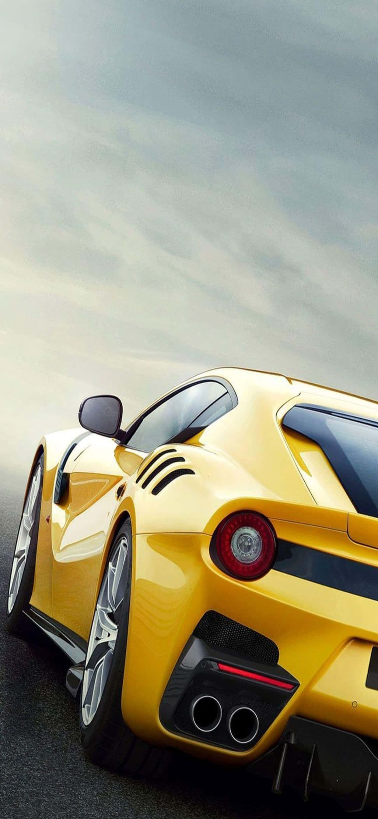 iPhone Xs Max Ferrari Background Yellow Ferrari F12tdf Ταπετσαρία