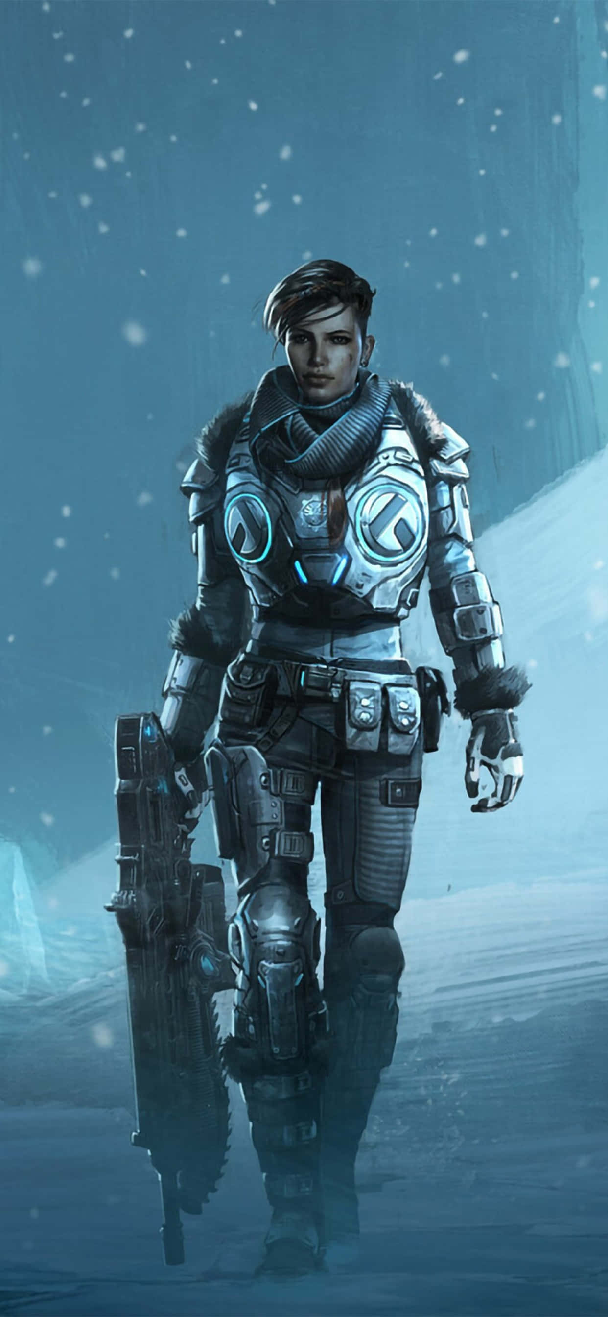 Φόντο iPhone XS Max Gears Of War 5 Kait Snow Ταπετσαρία
