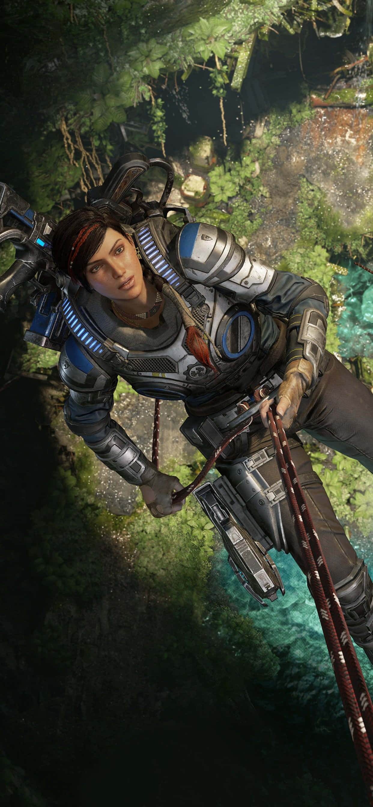 Φόντο iPhone XS Max Gears Of War 5 Kait Climbing Ταπετσαρία