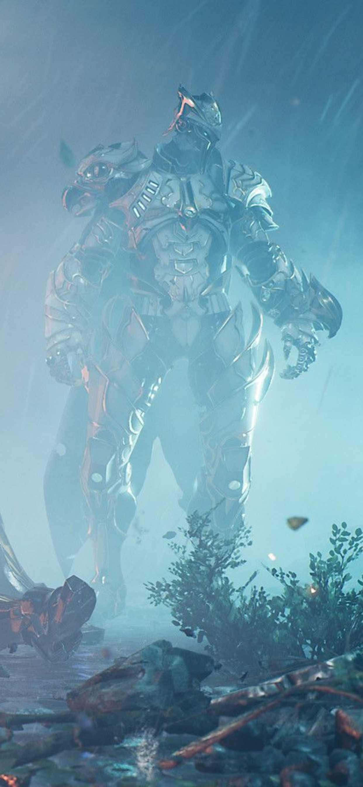 iPhone Xs Max Godfall Greyhawk Rain Background Ταπετσαρία