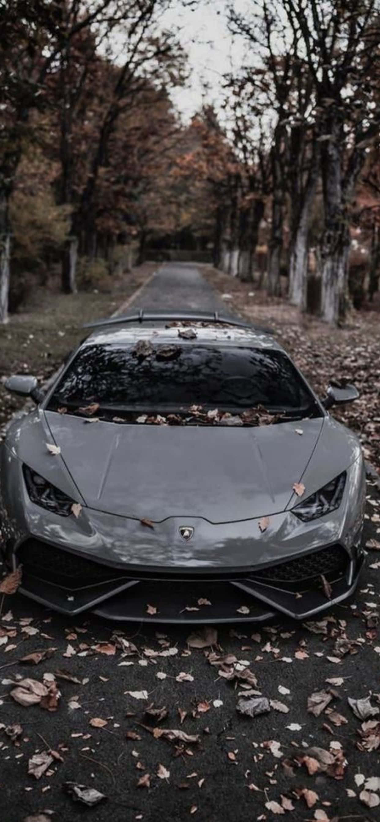 Φόντο iPhone XS Max με γκρι Lamborghini Huracan Ταπετσαρία
