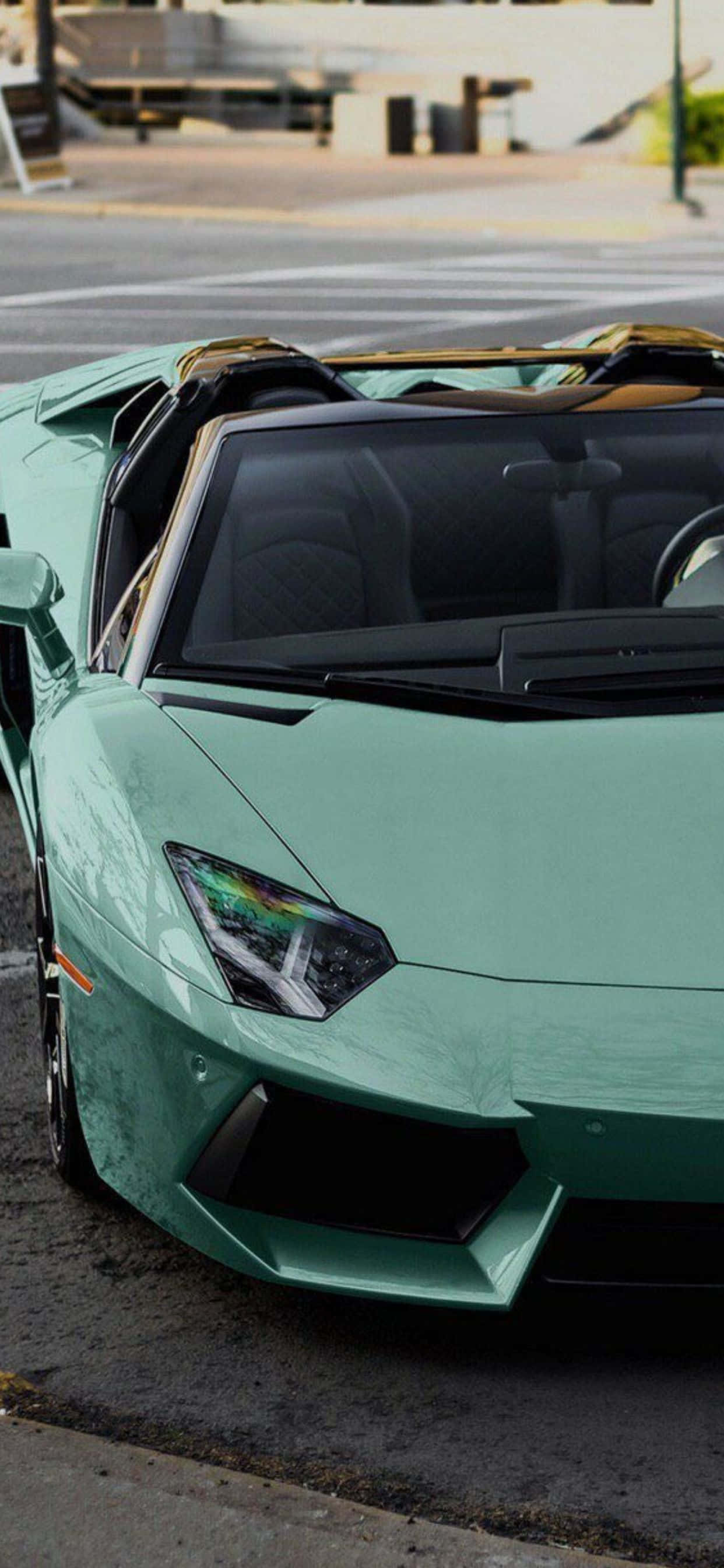 iPhone XS Max Lamborghini Ανοιχτό Μπλε Φόντο Ταπετσαρία